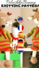 Polushka Bunny Maria Ermolova -  Christmas Reindeer Boy Outfit