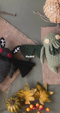 Little Forest Makes - Amanda - Mothman and Cthulhu