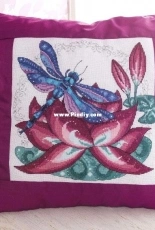 Dragonfly Cushion by Faby Reilly from Cross Stitch Gold 145 XSD