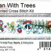 Design Works 5495 Snowman with trees