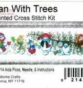 Design Works 5495 Snowman with trees
