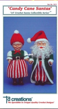 Td Creations - 7077 - Candy Cane Santas