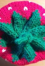 Strawberry baby hat - My work