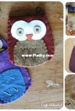 Felt Owl Coin Purse Template by Crafts Unleashed - Free