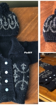 Vaughn Baby Jacket and Hat by Max Pfeifer-Free