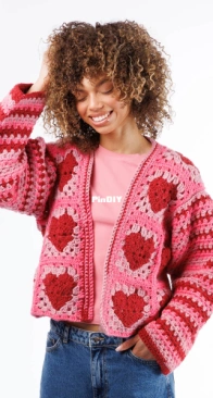 Yarnspirations - RHC0829-39041M - Party Hearty Cardi - Free