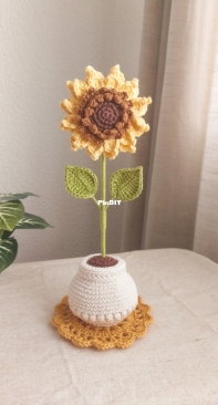 Raquel Crochê - Rachel Muylaert - Sunflower - Girassol - Portuguese