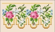 Sajou 3252 Roses Border  PCS7/PCS11