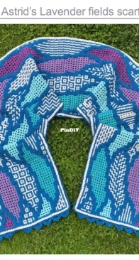 Astrid Schandy - Aschandy - Astrids Lavender fields scarf
