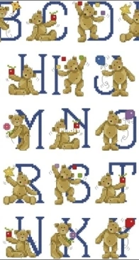 Teddies ABC by Joan Elliott from The World of Cross Stitching 162 PCS + XSD