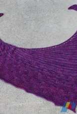 Purple Tulip Shawlette by Pam Jemelian