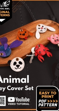 Creative Awl - Animal Key Cover Set - Leather