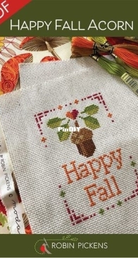 Happy Fall Acorn by Robin Pickens - Free