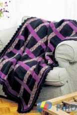 Lion Brand Yarn - Nº 20060AD  Woven Ribbon Afghan – Free
