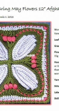 Designs by Muggins - Margaret MacInnis - April Showers Bring May Flowers 9" version : May Mystery block for Observance Series