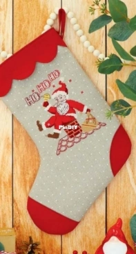 Santa Claus Time Stocking from Russian Cross Stitcher/Winter 2022 XSD