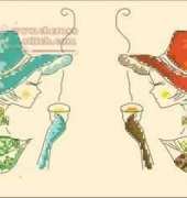 Black Tea and Green Tea from Yeidam Cross Stitch November 2007