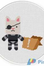 Daily Cross Stitch - Badass Cat