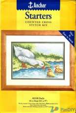 Anchor AK108 Ducks - White Mother Duck with Ducklings