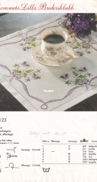 Svarta Fåret  - Homes Little Embroidery Club - HLB 123  Tablecloth