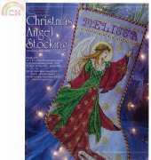 Christmas Angel Stocking by Joan Elliott From The Cross Stitcher USA August 2010