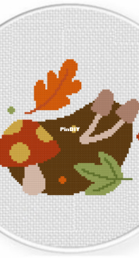 Daily Cross Stitch - Forage Mushrooms