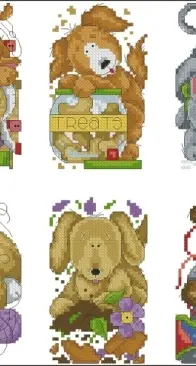 Little Rascals - Kittens & Pups by Joan Elliott from The World of Cross Stitching 194 PCS + XSD