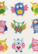 Bothy Threads XEJ1 Slightly Dotty Owls XSD