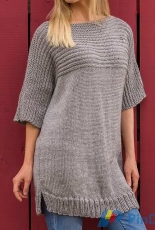 Red Heart-LW5270-Big Comfy Sweater by Lorna Miser-Free