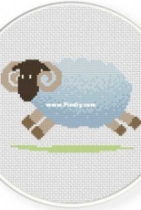 Daily Cross Stitch - Jumping Ram