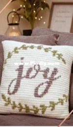 Briana K Crochet - Briana A Kepner - The Joy Crochet Pillow Cover