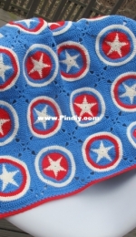 Plain Jane Craft - Jane Zane - Captain America Blanket - Free