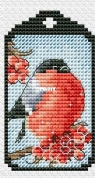 Bullfinch Keychain Tag by Toma Mishukova-Reznichenko - Free