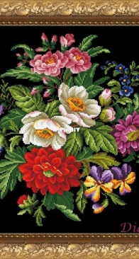 Berlin Woolwork Diakot - Bouquet of Flowers
