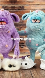 AmiCroShop - Plush Olik - Olga Kuznetsova - Dragon Sleepyhead