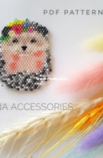 Hedgehog brooch by Elena Accessories Art