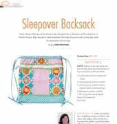 Kristine Poor-Sleepover Backsack-Free Pattern