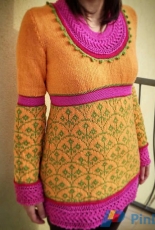 Jaqueline Sweater by Teresa Cirello-Eng,Italian-Free
