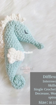 Double Dutch Crochet company - Jessica Van Leeuwen - Sally Seahorse - Free