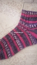 Michelles Vanilla Socks with a Twist by Michelle Pretorius-Free