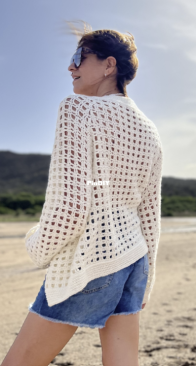 Atrapa Sueños Crochet - Cecilia Lorena Agüero - Cardigan Trifecta - Spanish