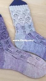 The Water Lily Pond Socks by Becky Greene-Free