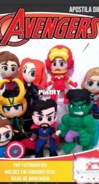 Cantinho do Feltros by Fabi - Avengers - portuguese