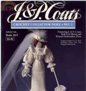 JP Coats Book 2411 Crochet Collector Doll No 2 Victorian Bride
