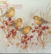 Lanarte 34228 Birds and Red Berries