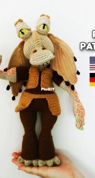 Crochet Pattern World - Annea Leolea / Anealeolea - Jar Jar Binks - German