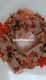 Fall Burlap Wreath