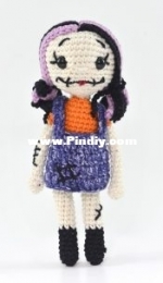 Círculo SA - Croche da Paula - Paula de Tassia Ferreira - Halloween girl - Menina Halloween - Portuguese - Free