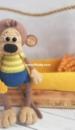 Ka.malinka Toys - Elizabeth Kamalina - Monkey Makki - Елизавета Камалина - Oбезьянкa Макки - Russian