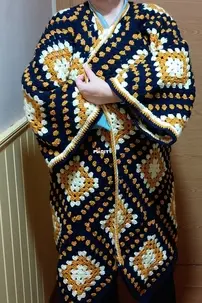 Granny crochet coat